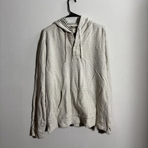 EUC MEN’S MARINE LAYER HOODIE SWEATSHIRT SIZE MEN’S LARGE L CREAM GRAY